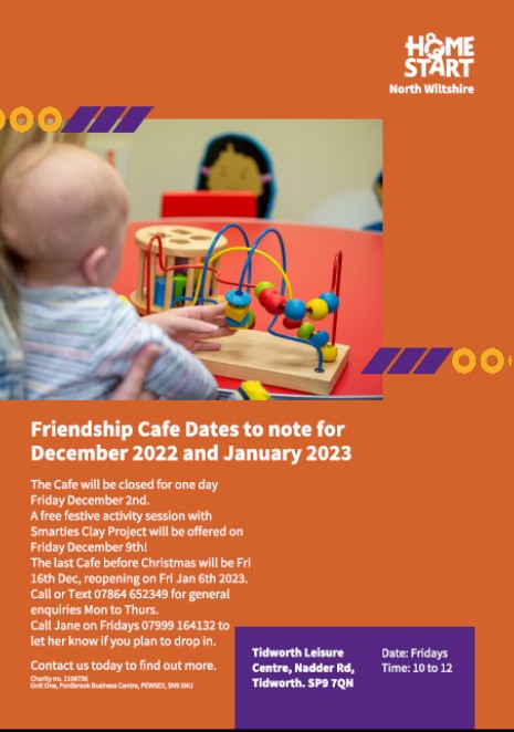 Friendship and Baby and Toddler Lunch Cafes over  Christmas