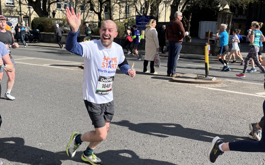 Our three runners completed the Bath Half Marathon